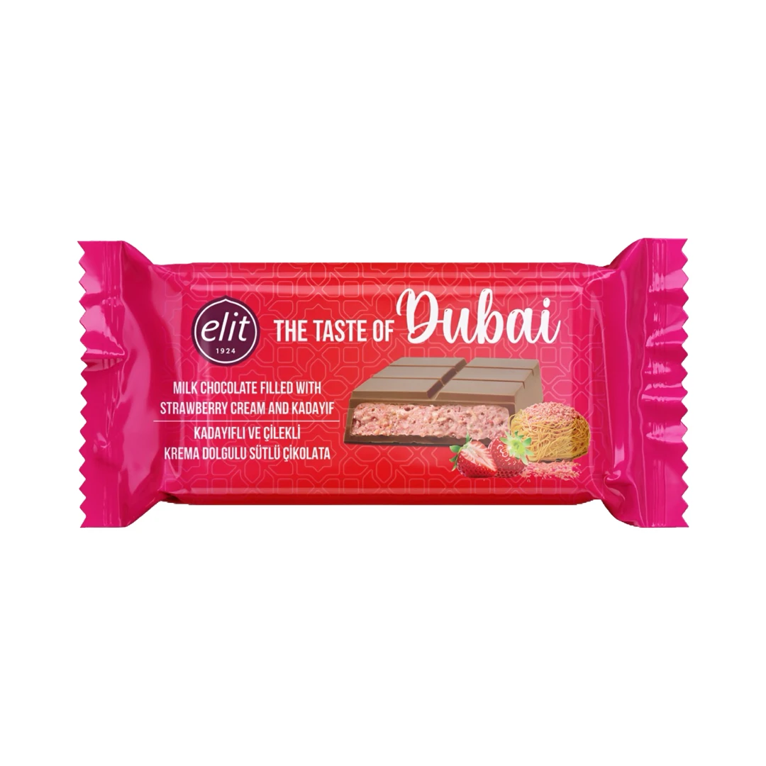 Elit - Dubai Schokolade Strawberry 90g Elit - Dubai Schokolade Strawberry 90g