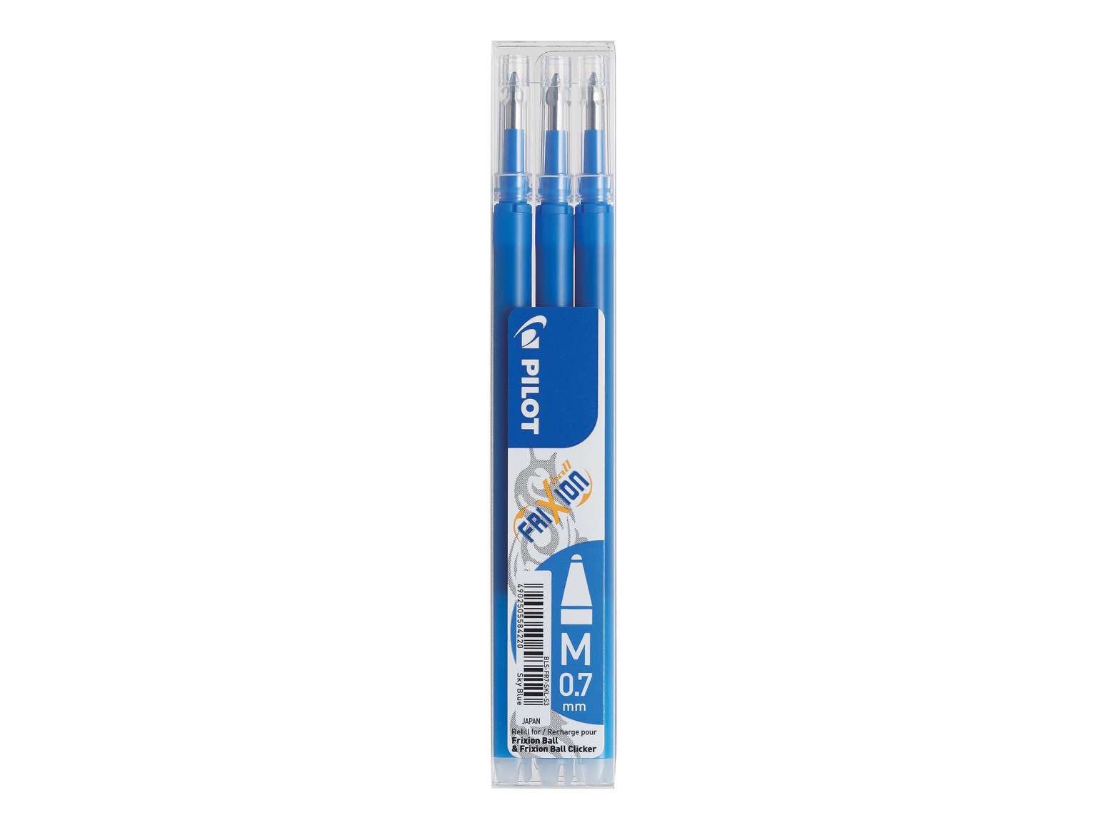 PILOT Ersatzminen FriXion Ball 0,7 - skyblue - 3er Set