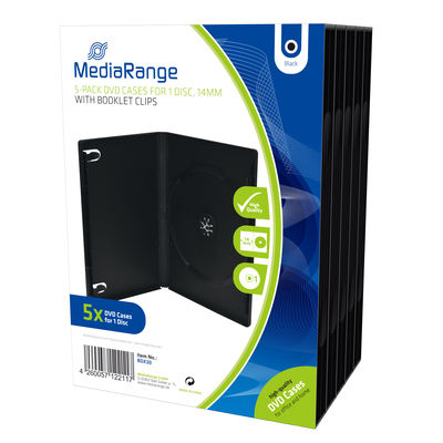 MediaRange DVD Case für 1 Disc schwarz 1x5