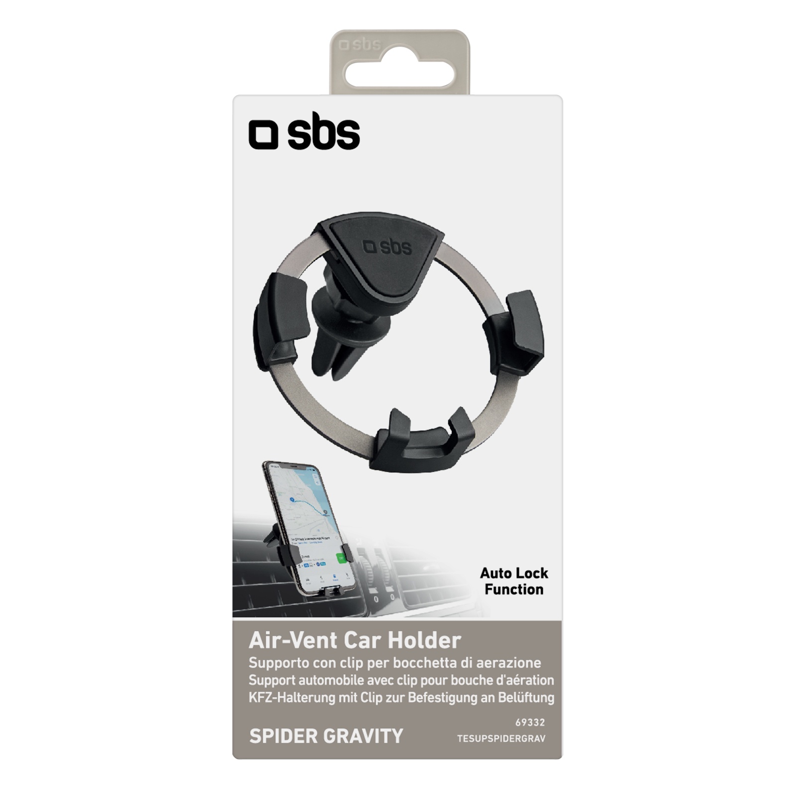 SBS Air Vent Car Holder Spider Gravity