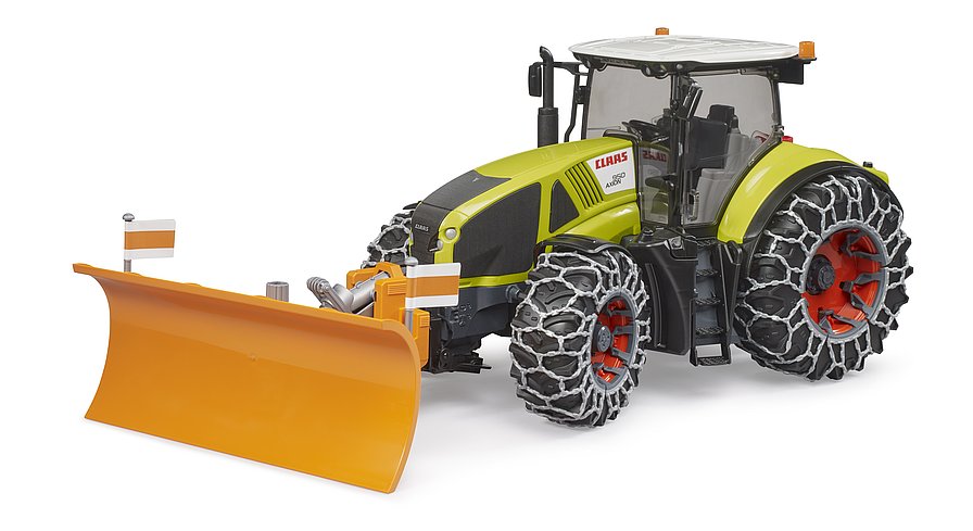 Bruder 03018 - Claas Axion 950 mit Schnee- ketten und Räumschild Bruder 03018 - Claas Axion 950 mit Schnee- ketten und Räumschild