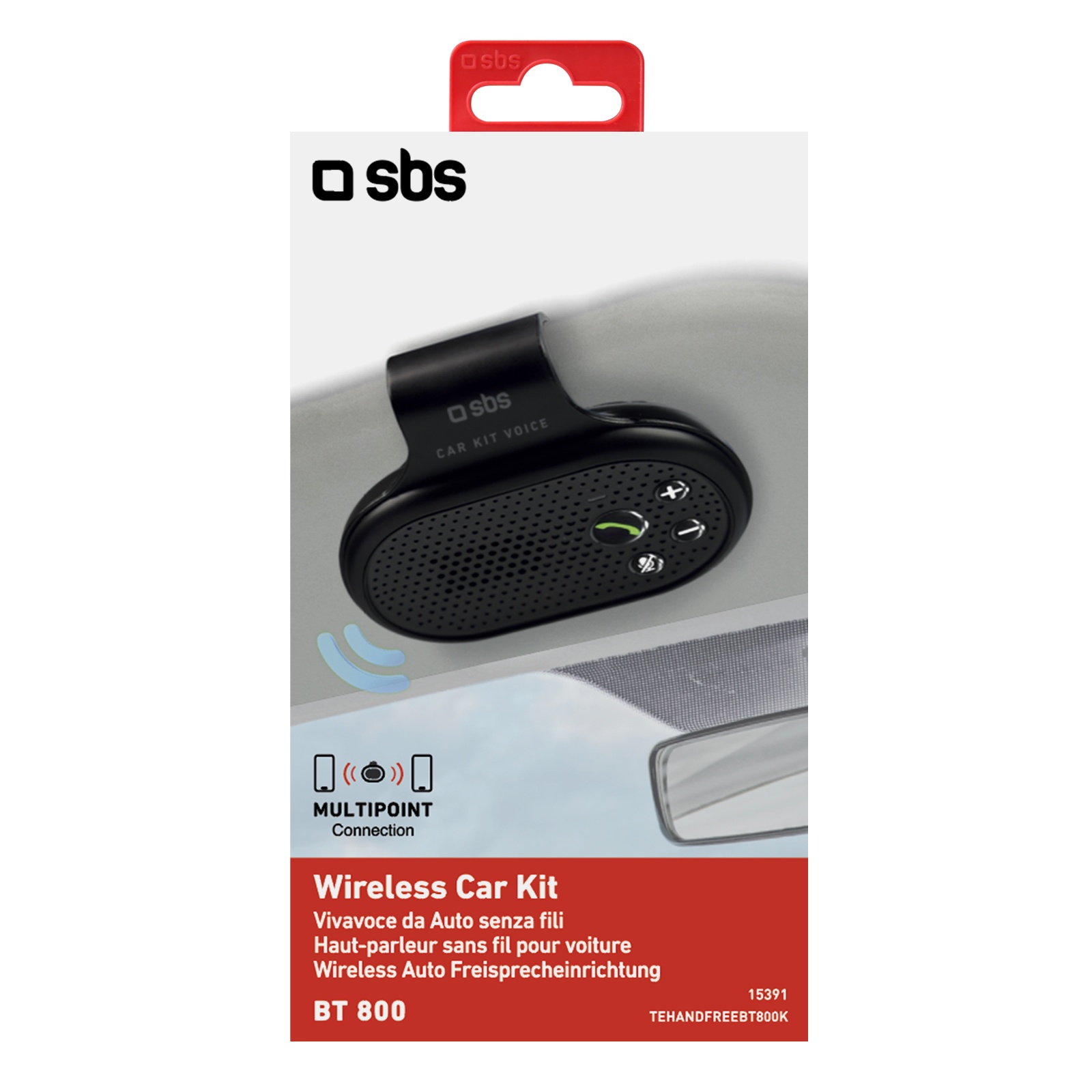 SBS Bluetooth Handsfree BT800  Multipoint black