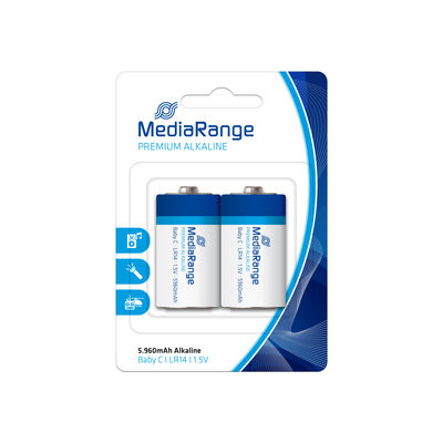 MediaRange Premium Alkaline Batterie Baby C LR14/1.5V 1x2