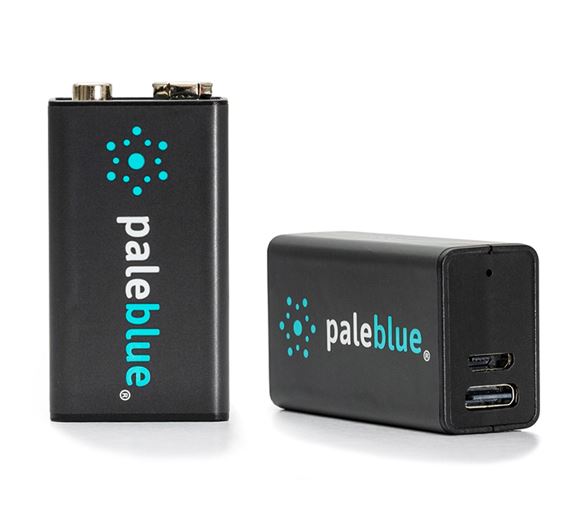 Pale Blue Rechargeable Batterie 9V USB-C 450mAh 1x2 Pale Blue Rechargeable Batterie 9V USB-C 450mAh 1x2