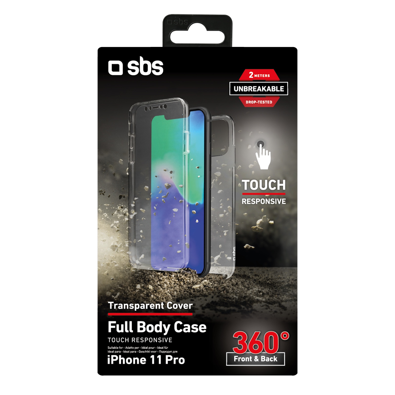 SBS 360 Cover for iPhone 11 Pro transparent