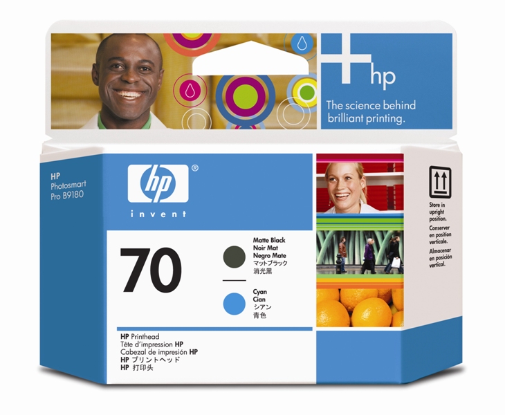 HP Druckk. Nr.70 matte black/cyan HP Druckk. Nr.70 matte black/cyan