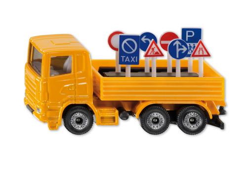 Siku 1322 - LKW mit Verkehrszeichen L 7,7 x B 2,9 x H 3,2 cm Siku 1322 - LKW mit Verkehrszeichen L 7,7 x B 2,9 x H 3,2 cm