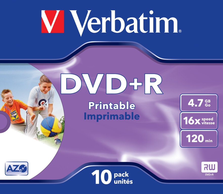 Verbatim DVD+R 4,7GB/16f JC 1x10 Verbatim DVD+R 4,7GB/16f JC 1x10