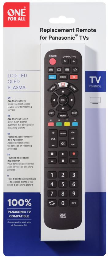 One for All Ersatzfernbedienung Panasonic One for All Ersatzfernbedienung Panasonic