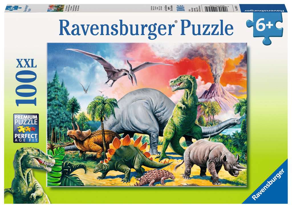 Ravensburger Puzzle - Unter Dinosauriern - 100 Teile XXL