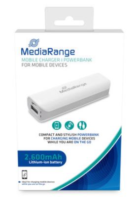 MediaRange Powerbank 2.600mAh