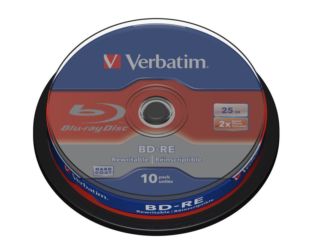 Verbatim Blu Ray 25GB/2f SL Spindel 1x10