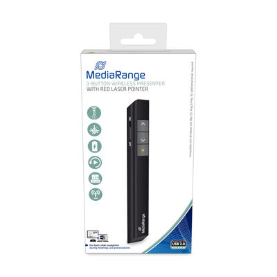 MediaRange 3-button Wireless Presenter black