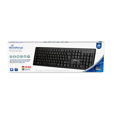 MediaRange Wireless Keyboard QWERTZ black