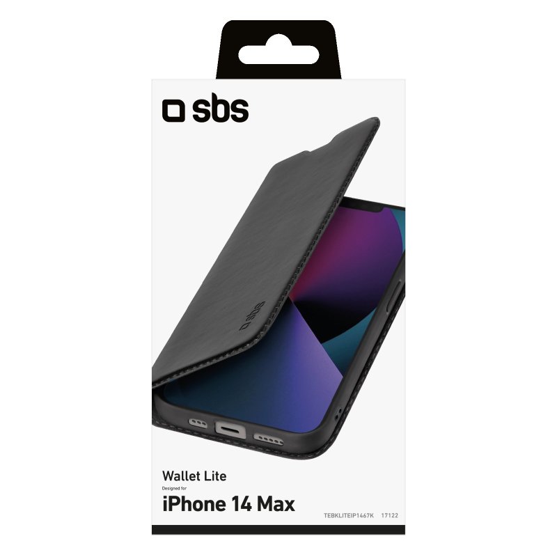 SBS Bookcase Wallet lite iPhone 14 Plus black