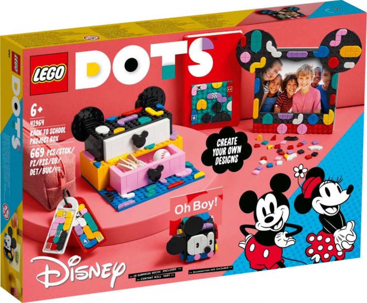 LEGO 41964 - DOTs Micky & Minnie Kreativbox Schulanfang LEGO 41964 - DOTs Micky & Minnie Kreativbox Schulanfang