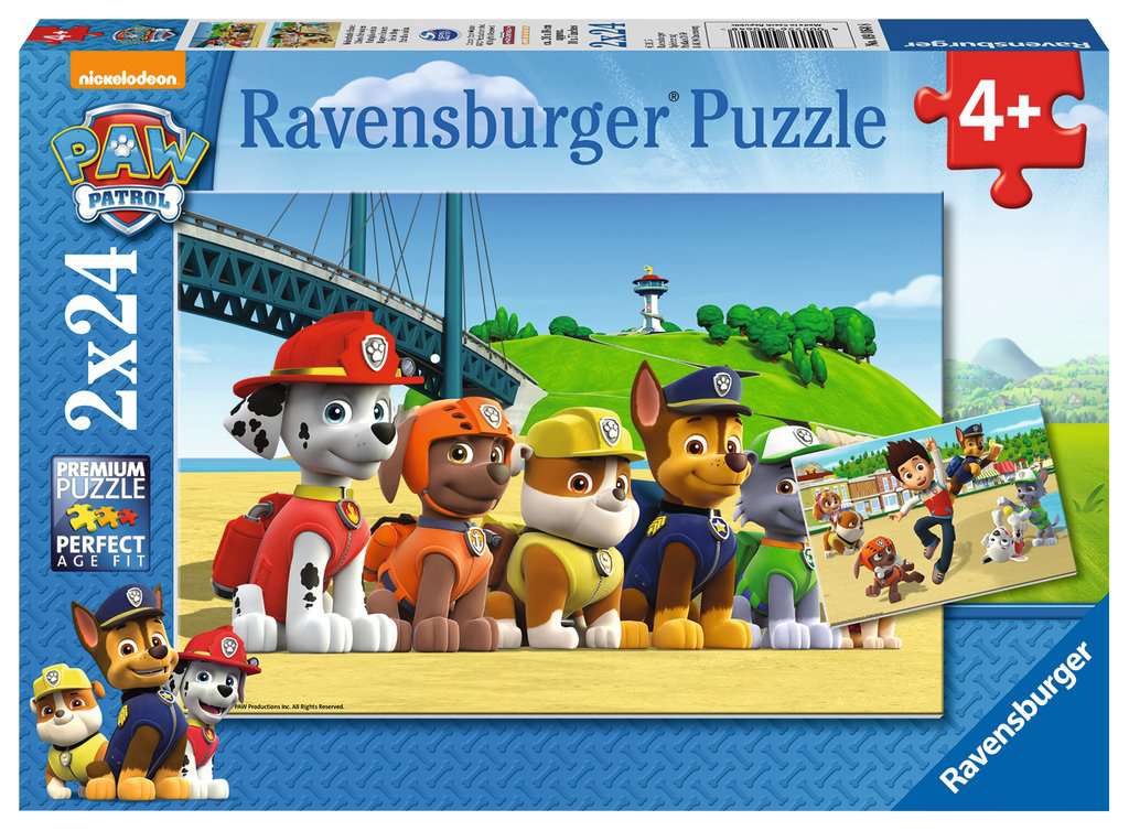 Ravensburger Puzzle - Paw Patrol Heldenhafte Hunde - 2x24 Teile