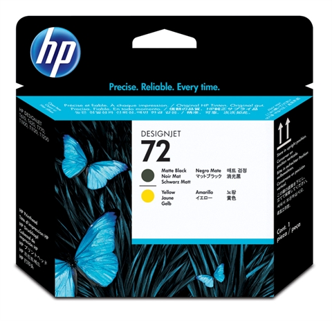 HP Druckk. Nr.72 matte black/yell. HP Druckk. Nr.72 matte black/yell.