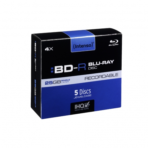 Intenso Blu Ray 25GB/4f Jewel Case 1x5 Intenso Blu Ray 25GB/4f Jewel Case 1x5
