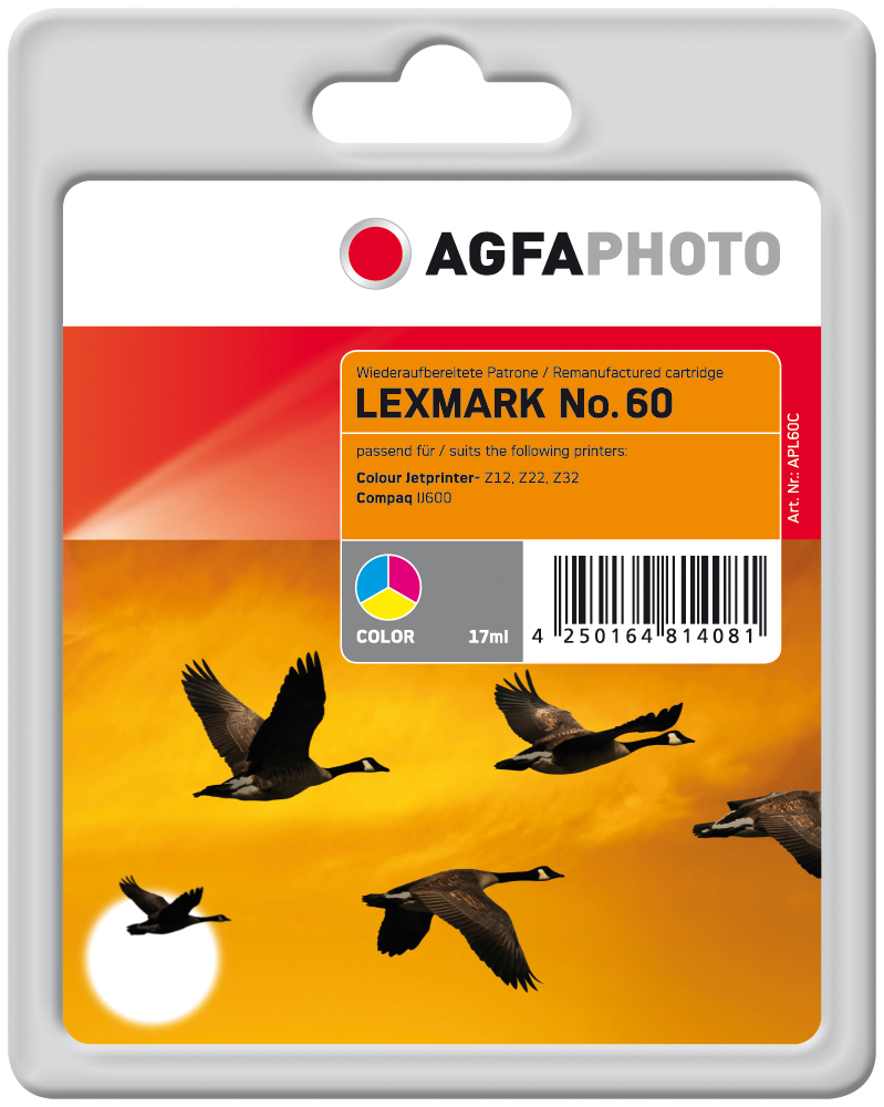 AgfaPhoto Lexmark Ink color Nr.60 27ml AgfaPhoto Lexmark Ink color Nr.60 27ml