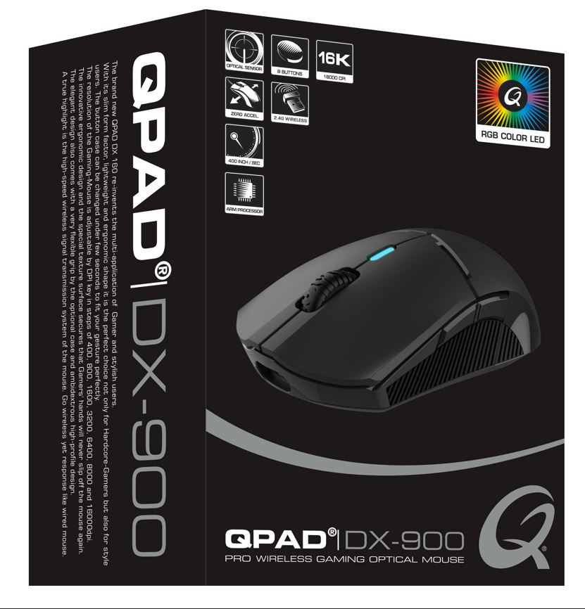 Qpad Pro Wireless Gaming Optical Mouse 16K Qpad Pro Wireless Gaming Optical Mouse 16K