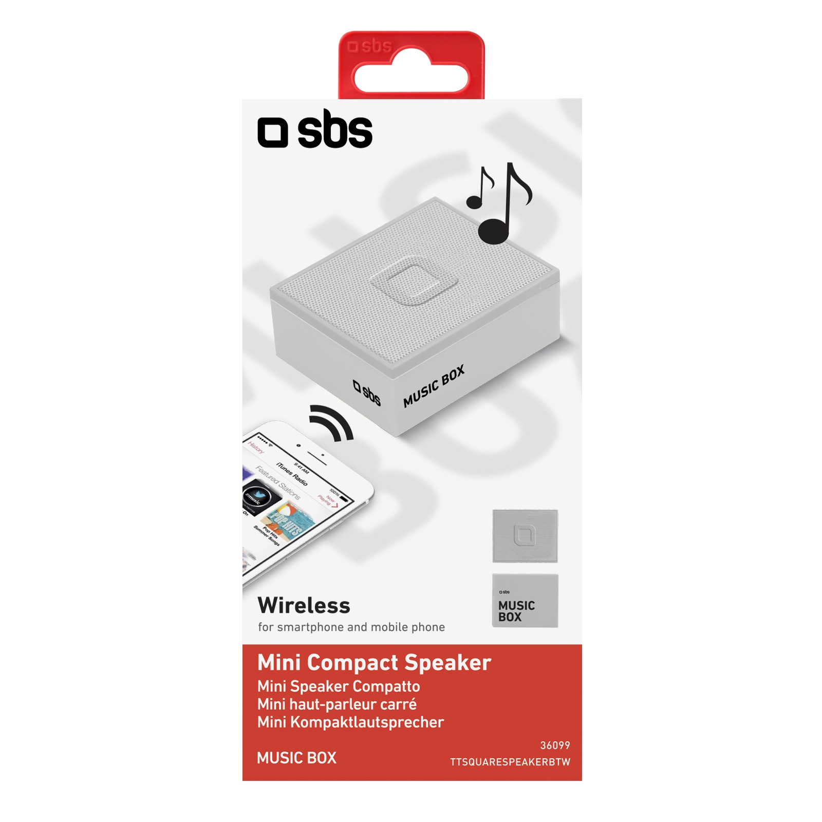 SBS Bluetooth Speaker 3W light blue