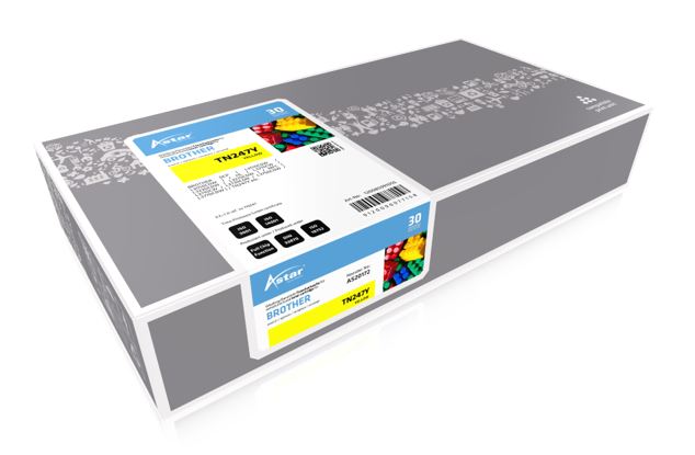 Astar Brother Jumbo-Toner yell. TN-247Y, 2,3K