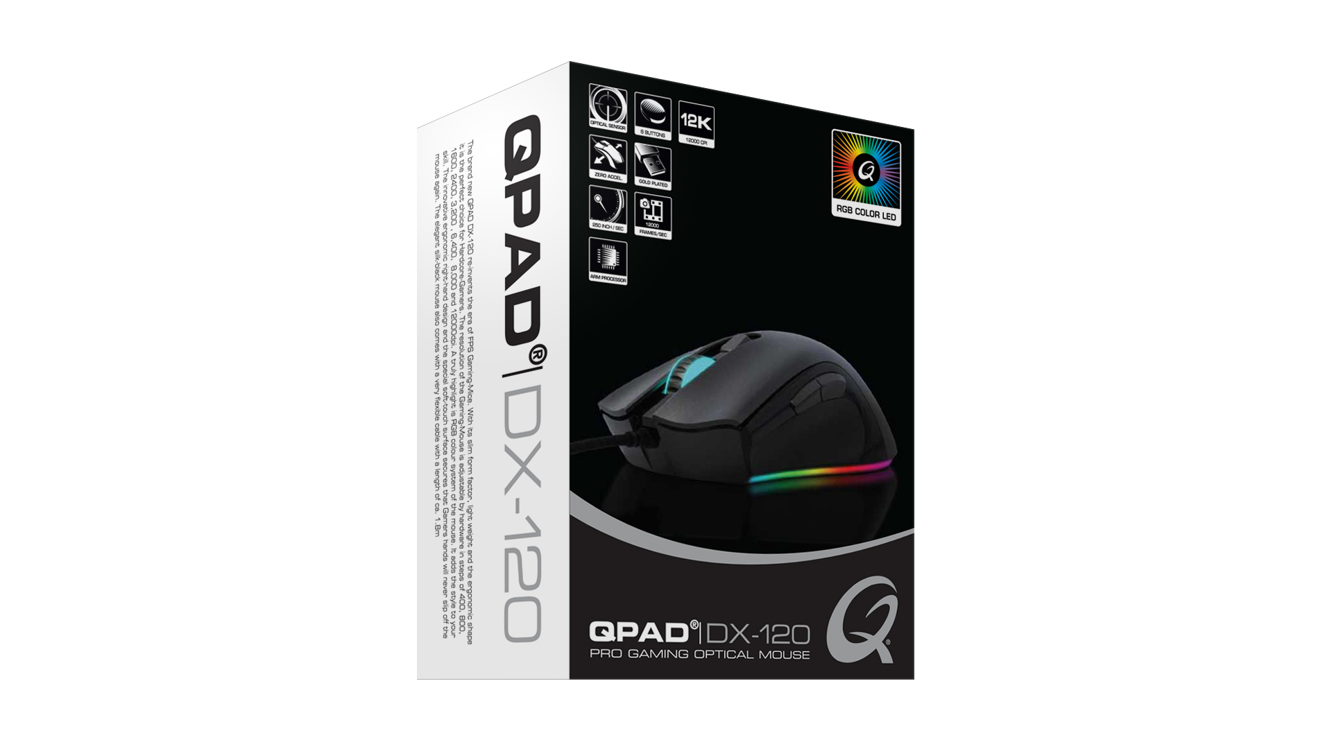 Qpad Pro Gaming Optical Mouse 12K Qpad Pro Gaming Optical Mouse 12K