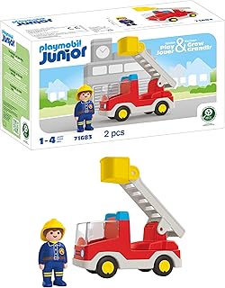 Playmobul 71683 - JUNIOR: Feuerwehrleiterfahrzeug