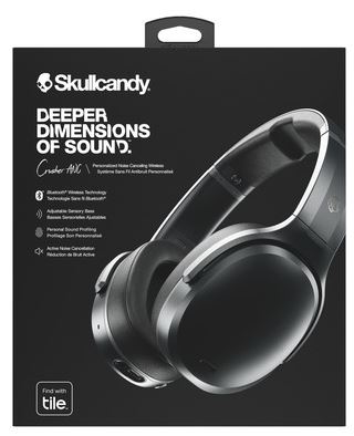 Skullcandy CRUSHER WIRELESS OVER-EAR W/ANC BLACK/BLACK/GRAY